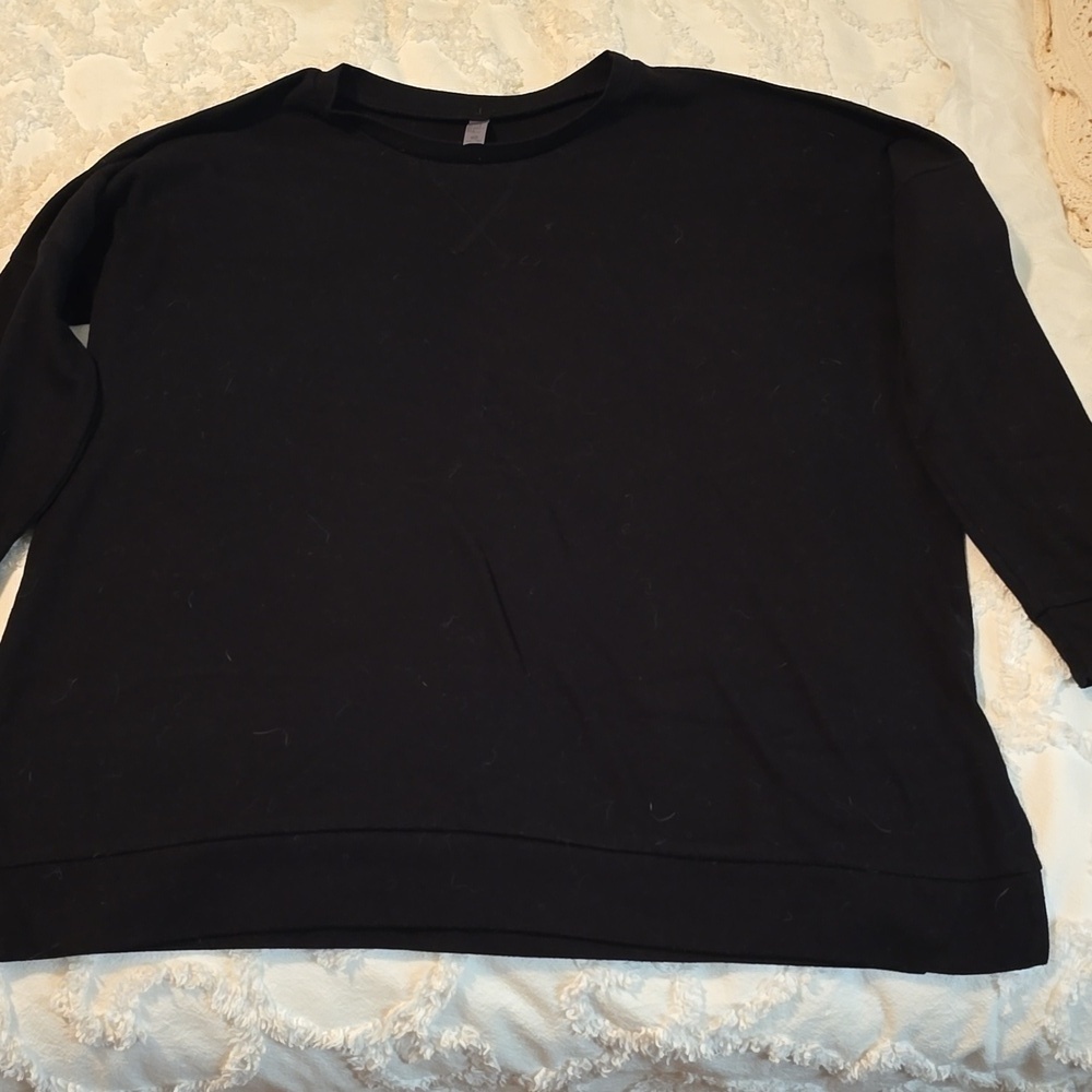 3 For $12 Bundle / Black Long Sleeve Tunic Shirt (#6)